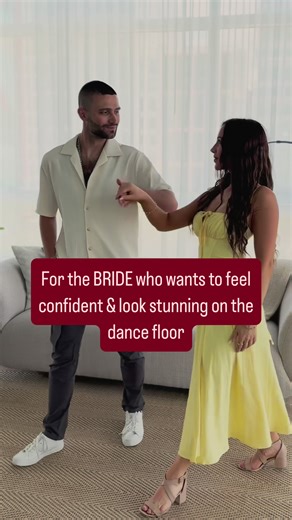 YOUR FIRST DANCE, MADE EASY ⬇️ No time for a studio? Fiancé not into dance lessons? I’ve got you. ✨ Learn your full First Dance from home ✨ Step-by-step lessons you can watch anytime ✨ Romantic dips, twirls & smooth moves included Choreographed to your song so it actually feels like you 🤍 Practice in your living room, no pressure, no awkward classes. Comment WEDDING and I’ll send you the info! Follow @firstdancebyzienna for tips & inspo 💃🕺 #weddingdance #firstdance #weddingtips #weddinginspo 
