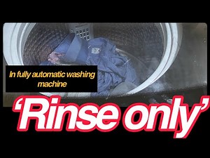 How to set rinse only in Haier fully automatic washing machine?|| Easier laundry tips