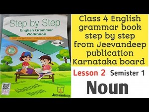 Class 4 English grammar step by step from Jeevandeep publication lesson 2 Noun textbook exercise sol