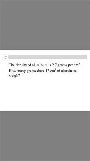 Density Formula Made Easy | SAT Math Trick #satmath #maths #shorts