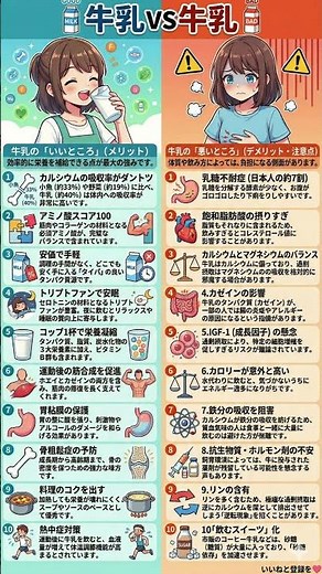 【牛乳の真実】体に良い？悪い？メリット・デメリット全20項目を徹底比較｜飲む前に知っておきたい栄養学