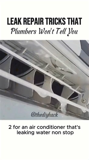 28K views · 420 reactions | Follow  @thediyhack for more helpful tips like this one! Leak Repair Tricks That Plumbers Won't Tell You #leakrepair #homehacks #thediyhack | Hannah Clocherty | Facebook