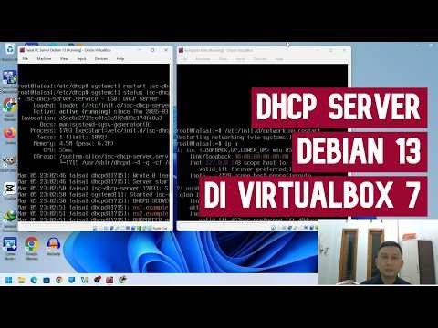 Langkah demi Langkah Setup DHCP Server Debian 13 di VirtualBox