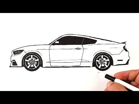 How to draw a Ford Mustang