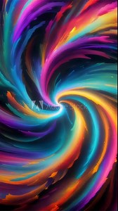 A mesmerizing abstract background with colorful vortex effect. Ideal for motion graphics, intros, and visual effects.. AI Generation