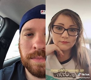 #duet with @lechaosgoose is there a winner here? I wear contacts so staring contests are actually really hard for me! #staringcontest