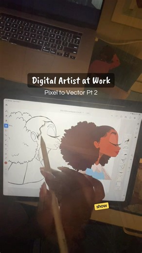 Digital Art Pixel to Vector