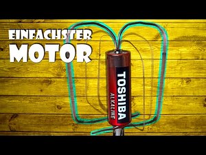 Einfacher Motor selber machen - selfmade easy motor DIY craft [4K]