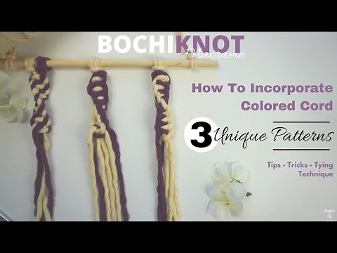 3 Unique Tying Techniques for Incorporating Colored Cord into Knot Pattern