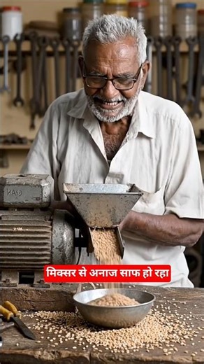 Mixer se Anaj Safai 😲 Mini Thresher Desi Jugaad! 🔥 | Desijugaad | #youtubeshorts