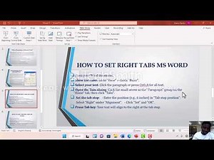 Group51 Demonstrate how to set Tabs and Apply Formatting in MS Word
