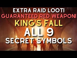 How to Find ALL 9 SECRET SYMBOLS for Extra Red Weapon Secret Chest in King's Fall!