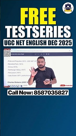 FREE Test Series | UGC NET English Literature Dec 2025