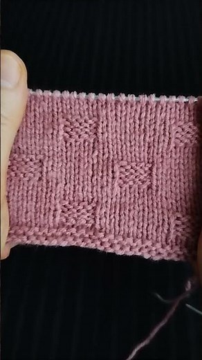 Einfaches Strickmuster Nr. 81 aus rechten und linken Maschen für Anfänger