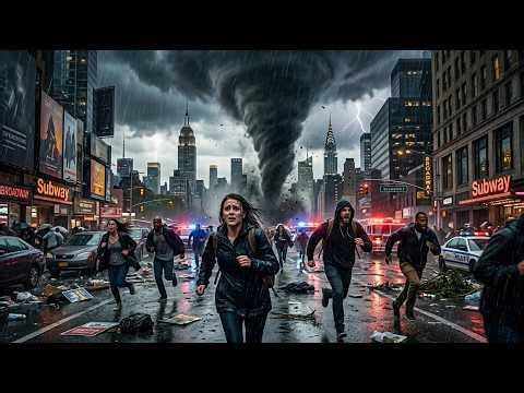 🌪️ NYC Tornado Hits Suddenly! New York City Disaster Story (Cinematic AI Film)