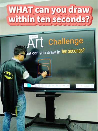 ⏱️🎨 10 seconds Art Challenge. One sketch. AI magic. Watch this 10-second art challenge on the JAV Interactive Whiteboard—a quick washing machine sketch turns into a stunning artwork using the AI drawing feature. Don’t blink… the transformation is wild 🤯 The JAV Interactive Whiteboard combines touchscreen drawing AI creativity, making it perfect for classrooms, offices, and creative brainstorming. 💬 Your turn! What would YOU draw in 10 seconds? Drop your idea in the comments 👇 🔥 Follow for m