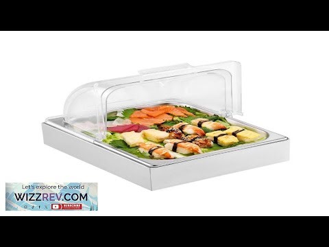 VEVOR Countertop Food Serving Display Container 1 x 1 2 Pan Stainless Steel