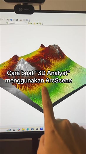 Buat model 3D mudah pake arcgis (arcscene) #julsurvey #anaktambang #surveyortambang #belajartambang #belajarpeta #belajarpeta #arcgis #belajararcgis #fyp #tambangnikel #surveying #surveyor #anakteknik #geografi