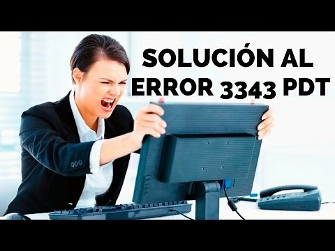 Error 3343 PDT (Solucion)