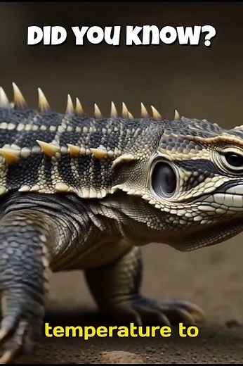 Tuatara: The Dinosaur-Era Reptile That Lives Over 100 Years 🦕 #viralvideo #facts #trending#shorts