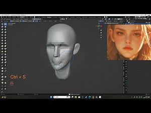 Blender 3D Character Sculpting girl 01