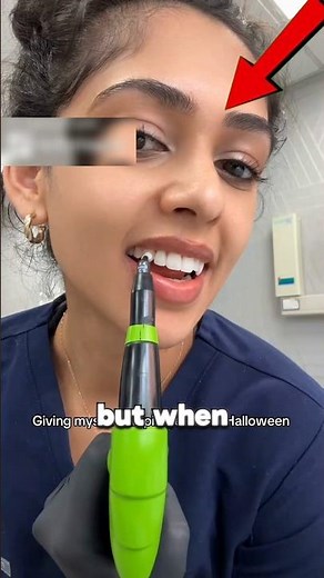 Dentist Creates Her Own Vampire Fangs! 🦷🧛‍♀️