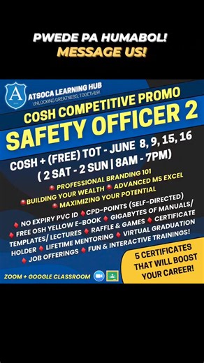COSH TRAINING! #ceboxtutorials #cebox #COSH #safetyofficer #COSHTraining #safetyfirst #safety | CE Box Tutorial Page