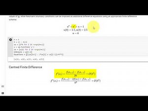 Lab 11. Part 1. Finite Difference Method (Using Sympy)