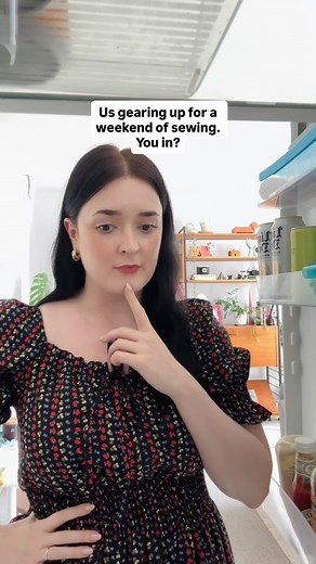 Tilly and the Buttons | Learn to sew with easy sewing patterns on Instagram: "Not sure how Tilly got *that* in the fridge, but anyway! If you fancy joining us for a sewing sesh, our online workshops are 20% off this week only when you enter code SEWSUMMER20 at checkout* Whether you’re making your first garment, learning specialist techniques such as lingerie or swimwear sewing, or finally getting to grips with your overlocker/serger, Tilly or Hannah will be right there with you, sharing our best