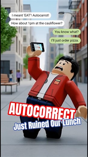 Autocorrect Just Ruined Our Lunch 😭 #funny #comedy #roblox