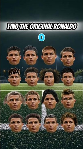 Football Quiz|Find The Real Cristiano Ronaldo Face In 3 Seconds!⚽🐐