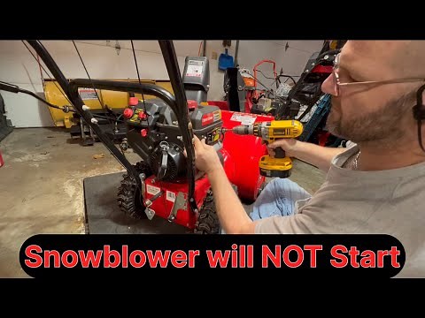 Craftsman Snowblower will not Start (cleaning the carburetor)
