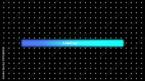 content loading footage, with cool background pattern, perfect for intro, outro, countdown, content, technology, slides, film, cinematic, video editing, etc.