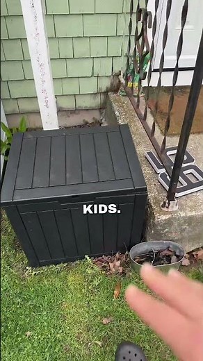 This outdoor storage box is great for deliveries or store in your small items! I’m just so excited