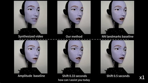 Lip-Syncing Robot Face Introduces Itself