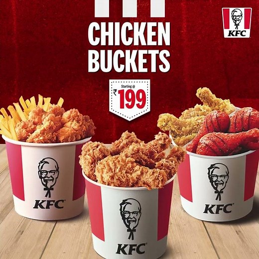 KFC Chicken Buckets for Rs.199