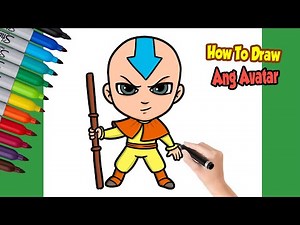 How to Draw Avatar Aang Easy - Drawing Aang Avatar The Last Airbender