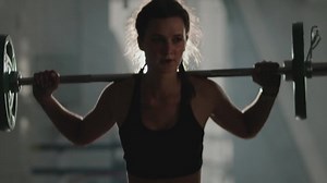 Beautiful Sportswoman Black Sportswear Does Squat Stock Footage Video (100% Royalty-free) 1040451320 | Shutterstock