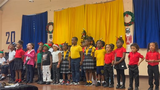 “A Mixture of Musical Styles” 🎶💃 Jingle Bell Stomp sung by our Kindergarten & 1st graders 2025 Christmas Program 🎄✨ Enjoy the magic! 🌟📸 | Yvonne E. Milliner Bowsky Elementary School