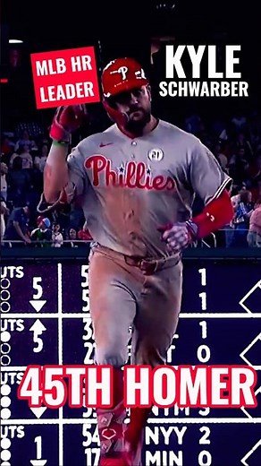🚨 45 HOME RUNS‼️ 💥💣⚾️ | SCHWARBER LEADS MLB‼️ 🔔🏆 #shorts #baseball #highlights