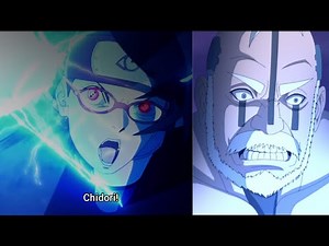 Sarada's Chidori vs Boro full fight || Boruto ep 207 best moments