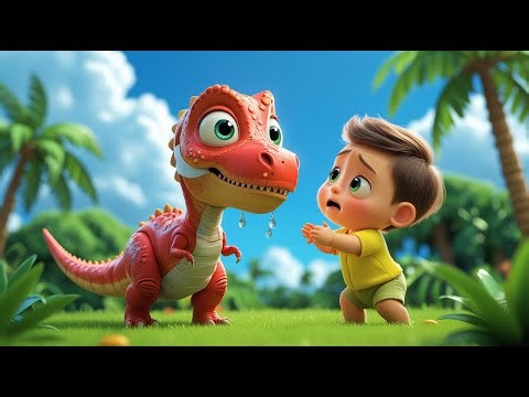 Baby T-Rex Got Hurt 😢🦖 | Cute Dino Rescue Story for Kids