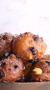 Sweet and crispy, perfectly glazed, these Blueberry Fritters are so incredibly delicious, you’ll fall in love at first bite! These fritters are for those with a sweet tooth who love donuts and blueberries. They’re quick and easy to make, perfect for a blueberry-filled yummy breakfast, or a sweet treat anytime of the day. Recipe— https://www.jocooks.com/recipes/blueberry-fritters/ | JoCooks
