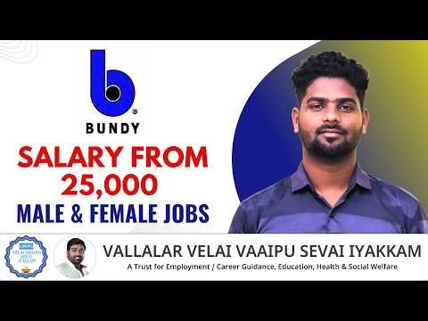 Salary starting from ₹25,000! Bundy India Jobs- Get a job with 0–3 Years Experience!
