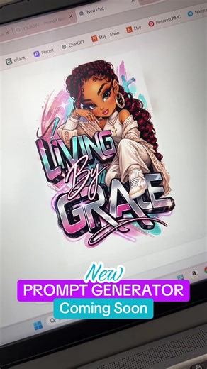 My Christian Character Prompt Generator is almost ready. If you want exclusive access to begin creating designs (the easy way), comment “I WANT IT” an you’ll get a special discount plus first access. #canva #digitalart #christiantok #digital #digitalmarketing