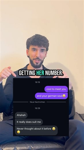 The best first message after getting her number!