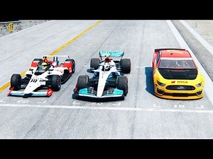 Mercedes F1 2022 vs IndyCar vs Nascar at Daytona Speedway (TOP SPEED BATTLE)