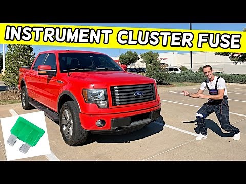 FORD F150 INSTUMENT CLUSTER FUSE LOCATION REPLACEMENT F 150 GAUGES FUSE 2009 - 2014