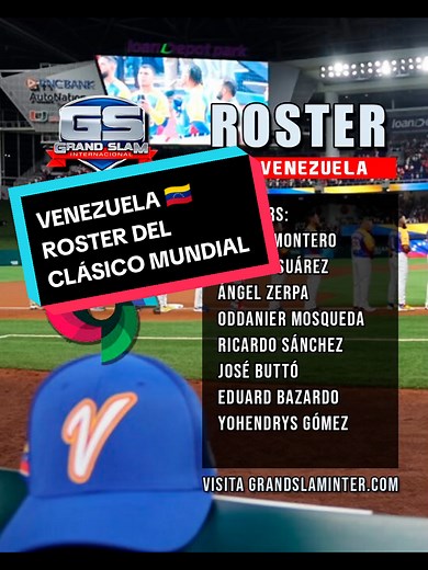 Roster Oficial de Venezuela para el Clásico Mundial 2026