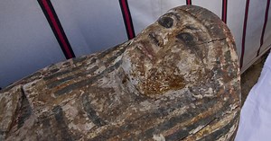 Ancient Egyptian artifacts unearthed near Cairo including mummies and sarcophagi